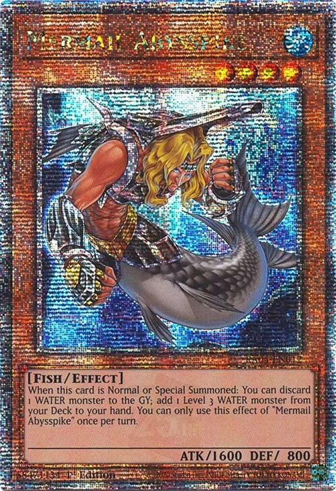 Mermail Abysspike (Quarter Century Secret Rare) (RA04-EN012) - Quarter Century Secret Rare