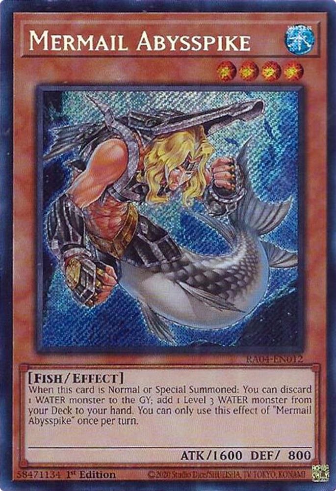 Mermail Abysspike (Secret Rare) (RA04-EN012) - Secret Rare