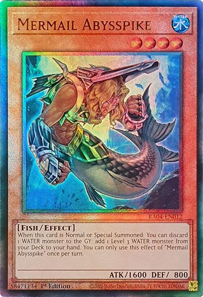 Mermail Abysspike (PUR) (RA04-EN012) - Prismatic Ultimate Rare