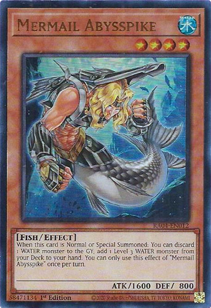 Mermail Abysspike (UR) (RA04-EN012) - Ultra Rare