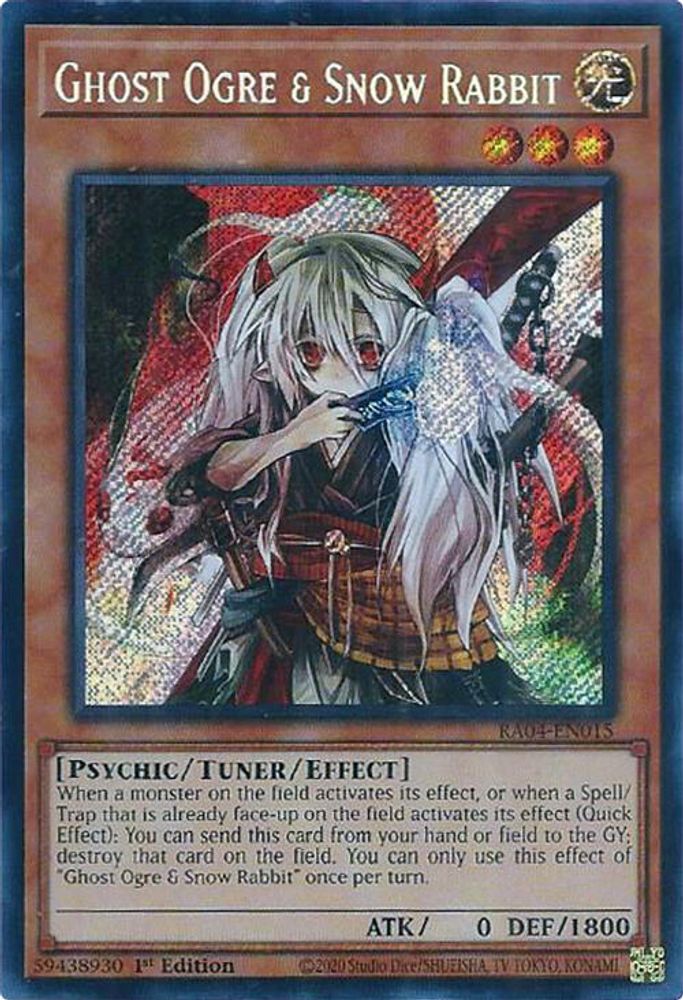 Ghost Ogre & Snow Rabbit (Secret Rare) (RA04-EN015) - Secret Rare