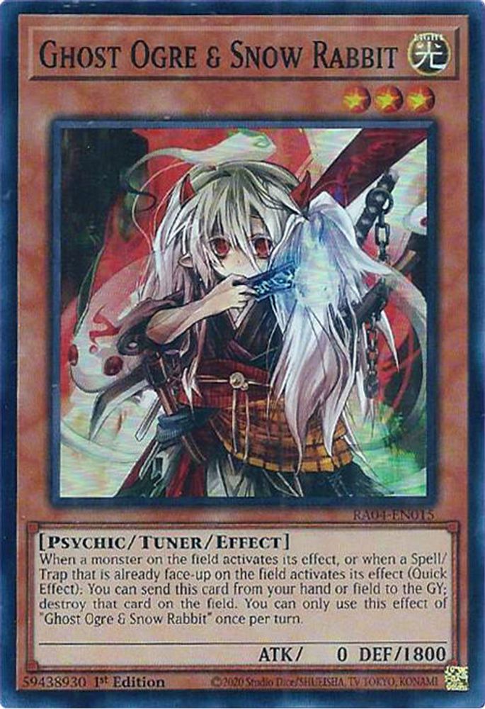 Ghost Ogre & Snow Rabbit (RA04-EN015) - Super Rare