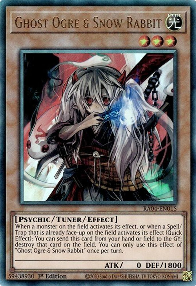 Ghost Ogre & Snow Rabbit (PUR) (RA04-EN015) - Prismatic Ultimate Rare