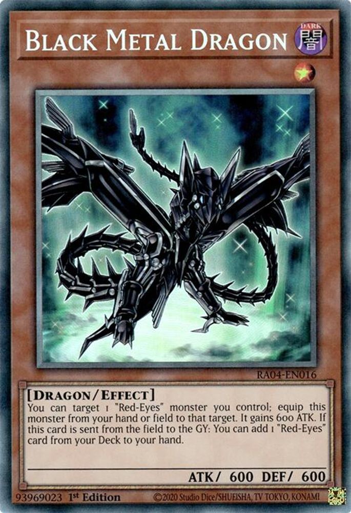Black Metal Dragon (PCR) (RA04-EN016) - Prismatic Collector's Rare