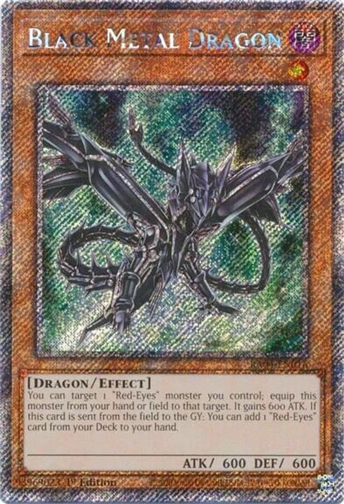 Black Metal Dragon (Platinum Secret Rare) (RA04-EN016) - Platinum Secret Rare