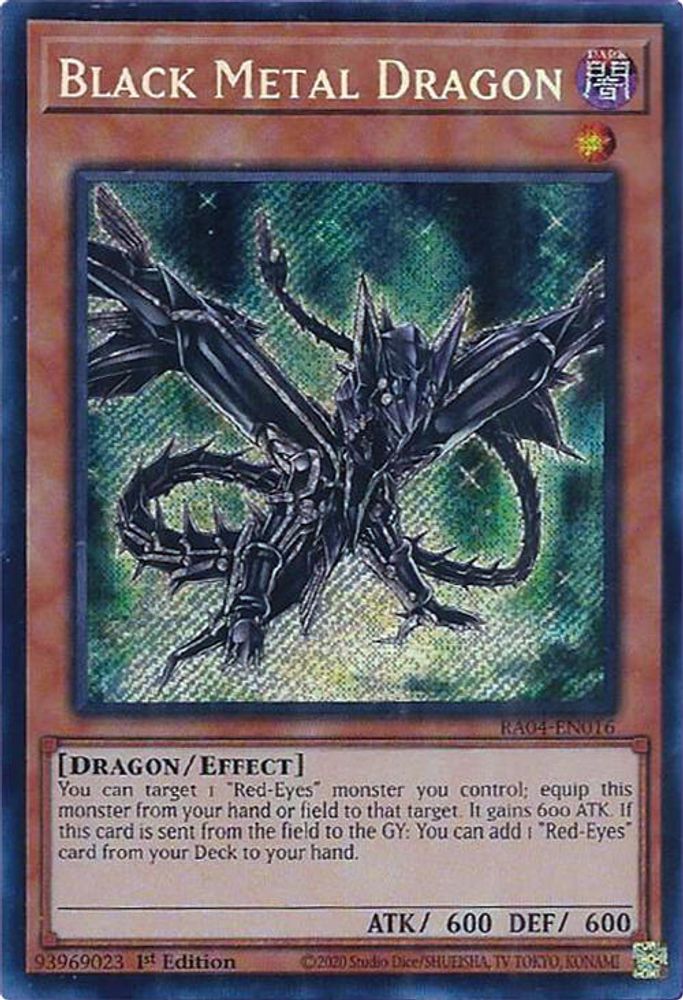 Black Metal Dragon (Secret Rare) (RA04-EN016) - Secret Rare