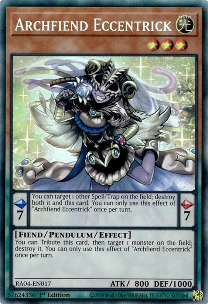 Archfiend Eccentrick (PCR) (RA04-EN017) - Prismatic Collector's Rare