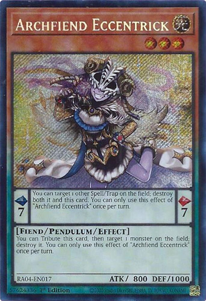 Archfiend Eccentrick (Secret Rare) (RA04-EN017) - Secret Rare