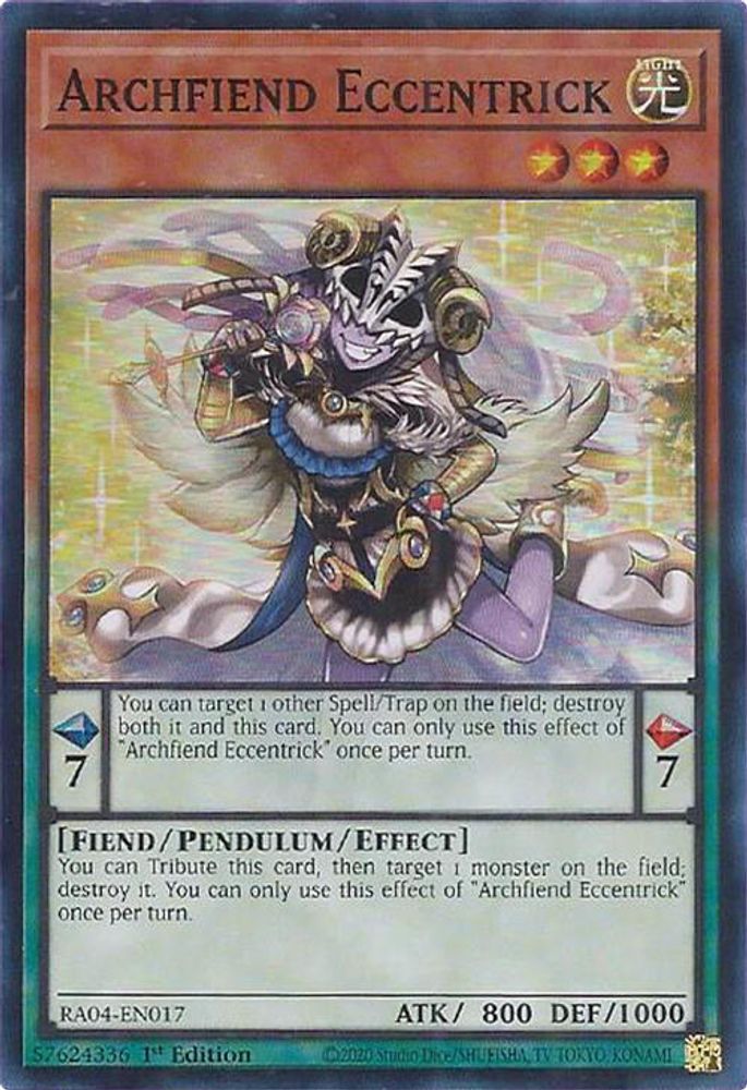 Archfiend Eccentrick (RA04-EN017) - Super Rare
