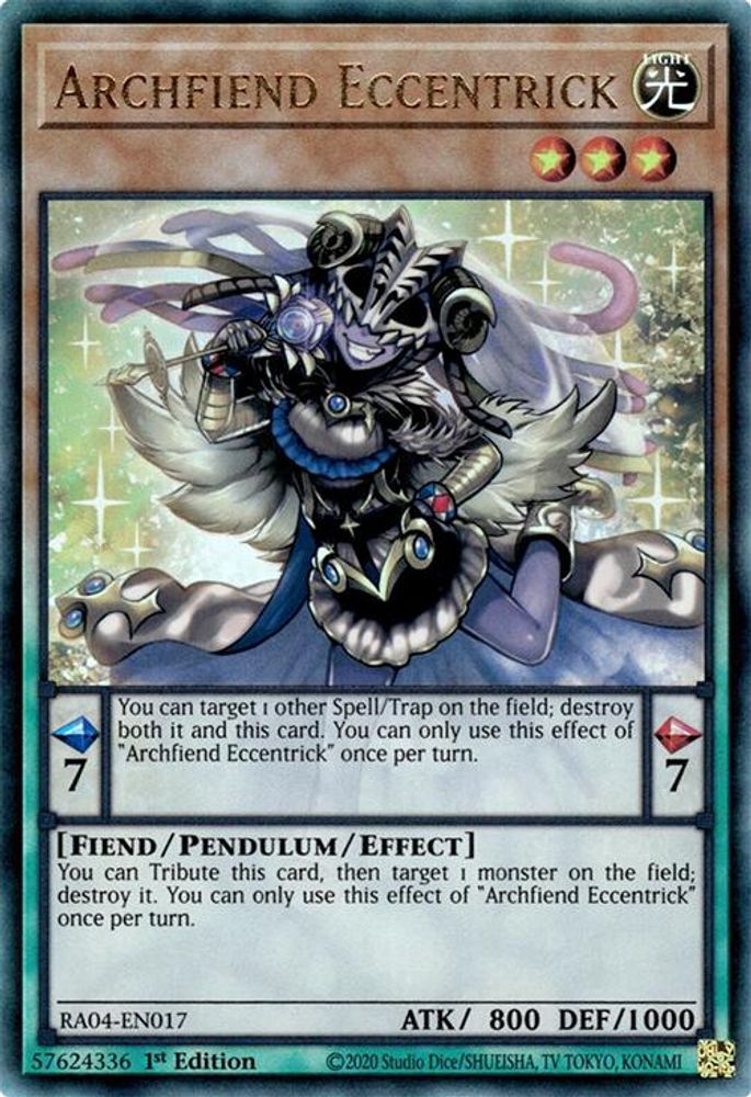 Archfiend Eccentrick (PUR) (RA04-EN017) - Prismatic Ultimate Rare