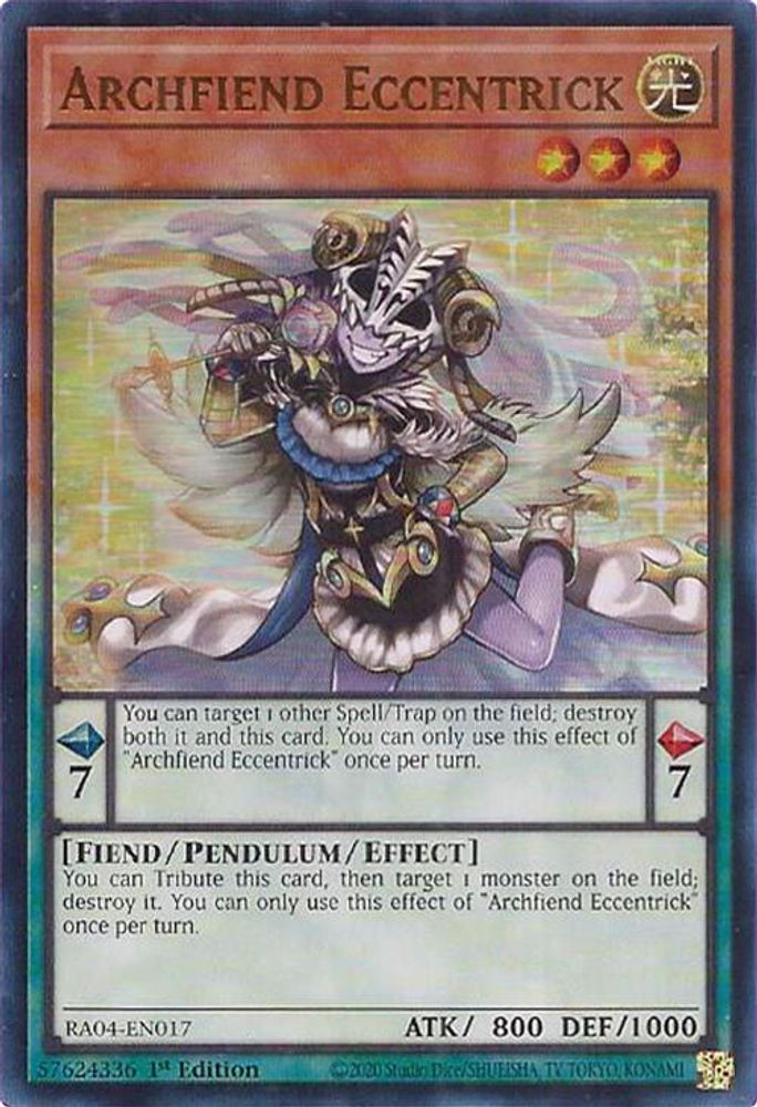 Archfiend Eccentrick (UR) (RA04-EN017) - Ultra Rare