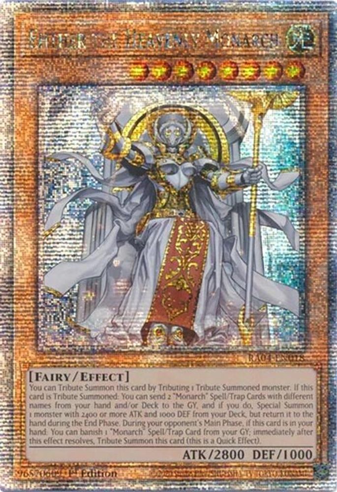 Ehther the Heavenly Monarch (Quarter Century Secret Rare) (RA04-EN018) - Quarter Century Secret Rare