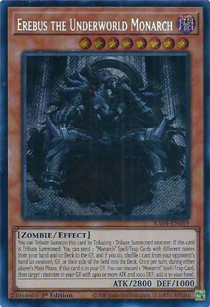 Erebus the Underworld Monarch (Secret Rare) (RA04-EN019) - Secret Rare