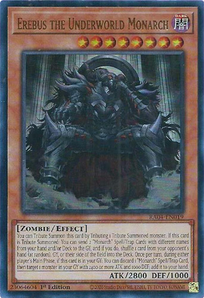Erebus the Underworld Monarch (UR) (RA04-EN019) - Ultra Rare