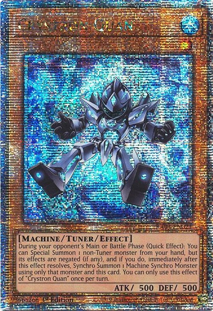 Crystron Quan (Quarter Century Secret Rare) (RA04-EN021) - Quarter Century Secret Rare