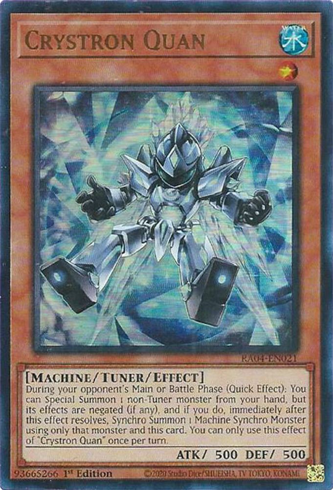 Crystron Quan (UR) (RA04-EN021) - Ultra Rare