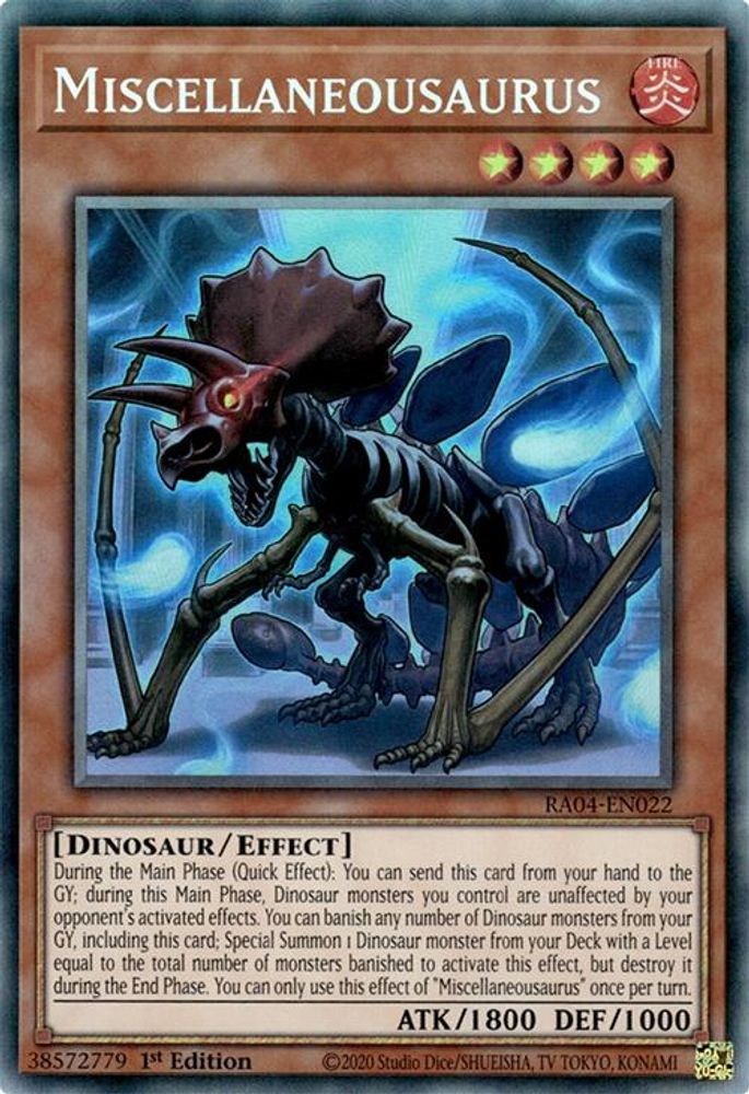 Miscellaneousaurus (PCR) (RA04-EN022) - Prismatic Collector's Rare
