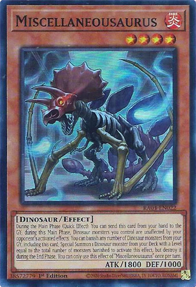 Miscellaneousaurus (RA04-EN022) - Super Rare