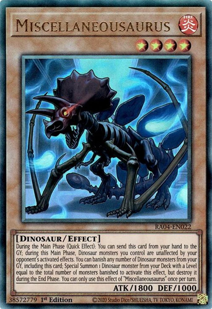 Miscellaneousaurus (PUR) (RA04-EN022) - Prismatic Ultimate Rare