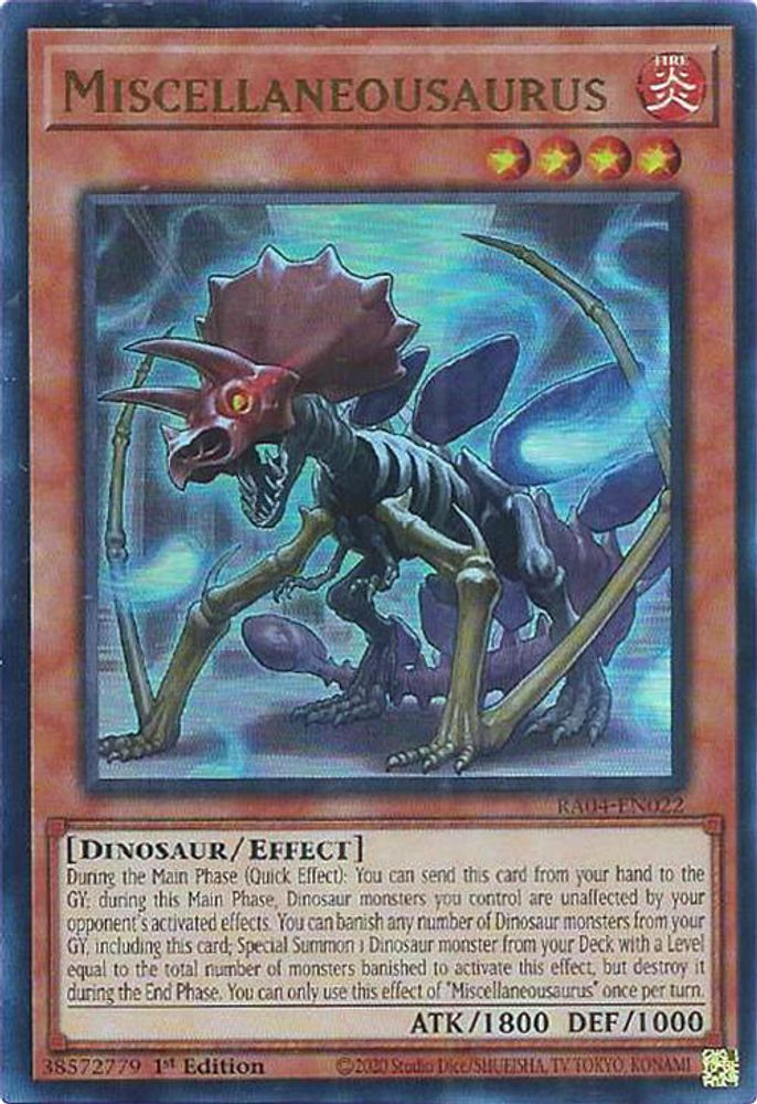 Miscellaneousaurus (UR) (RA04-EN022) - Ultra Rare