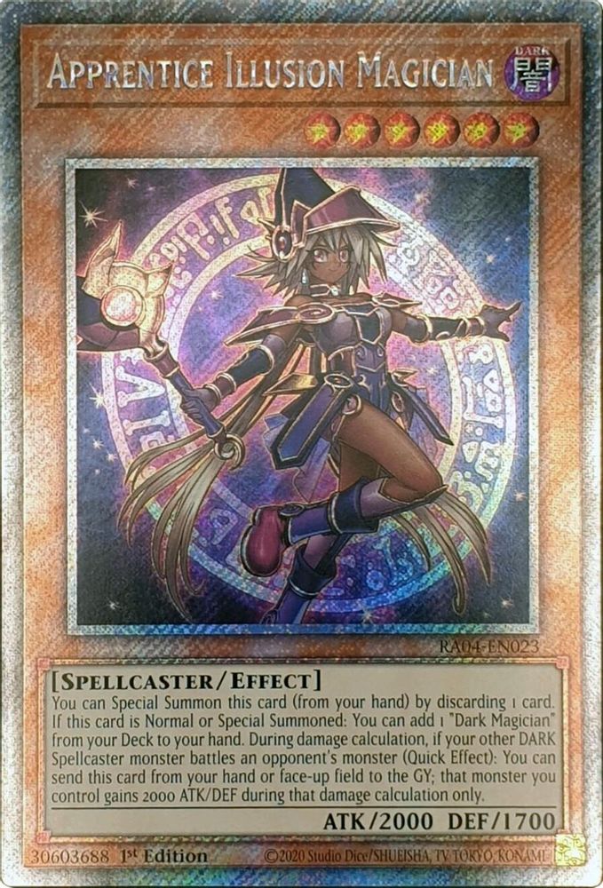 Apprentice Illusion Magician (Platinum Secret Rare) (RA04-EN023) - Platinum Secret Rare