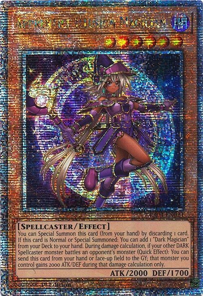 Apprentice Illusion Magician (Quarter Century Secret Rare) (RA04-EN023) - Quarter Century Secret Rare