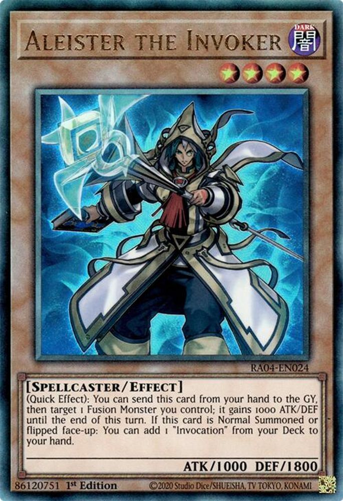 Aleister the Invoker (Alternate Art) (PUR) (RA04-EN024) - Prismatic Ultimate Rare