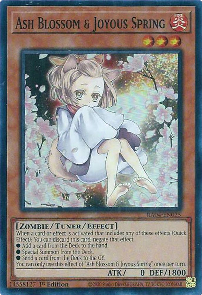 Ash Blossom & Joyous Spring  (Alternate Art) (RA04-EN025) - Super Rare