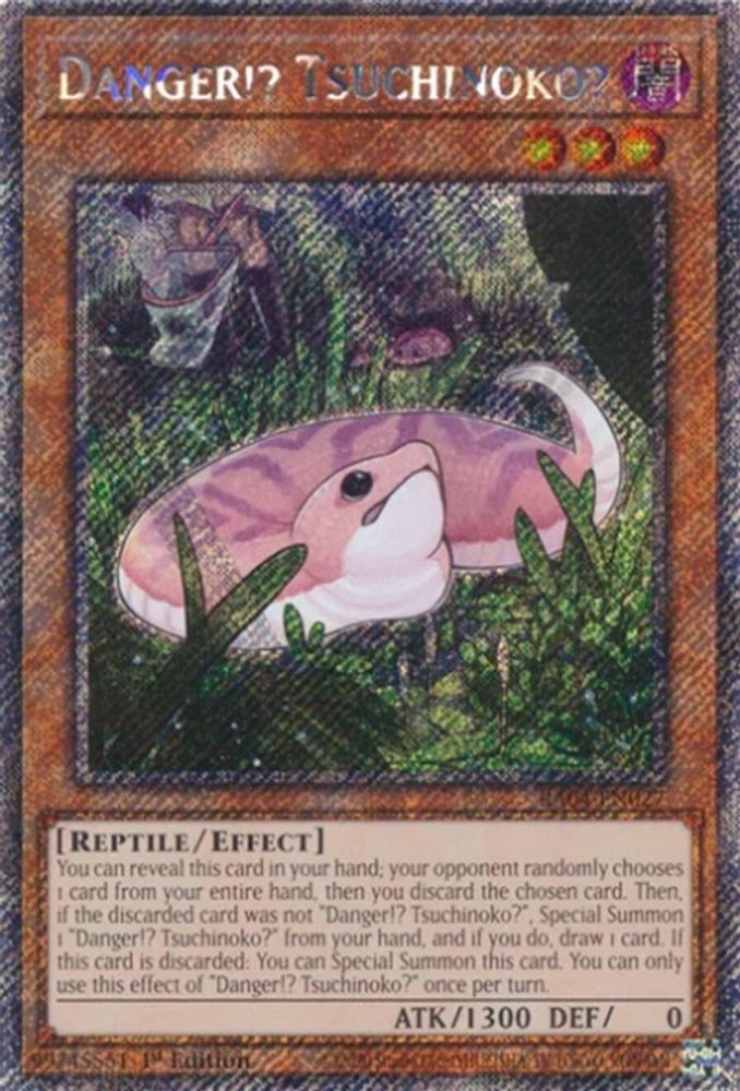 Danger!? Tsuchinoko? (Platinum Secret Rare) (RA04-EN027) - Platinum Secret Rare