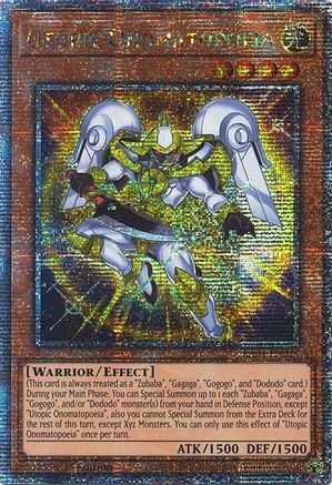 Utopic Onomatopoeia (Quarter Century Secret Rare) (RA04-EN028) - Quarter Century Stampede 1st Edition