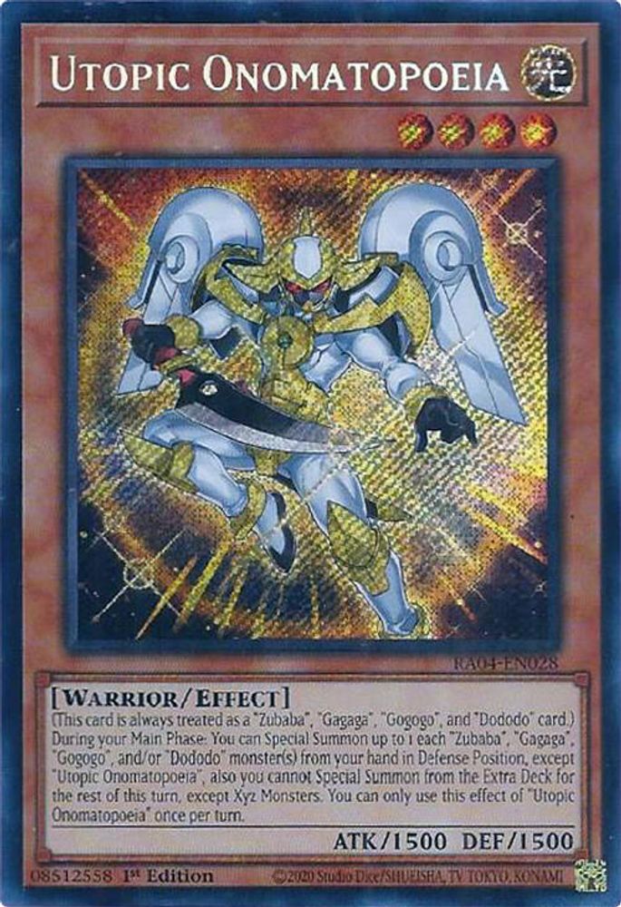Utopic Onomatopoeia (Secret Rare) (RA04-EN028) - Secret Rare