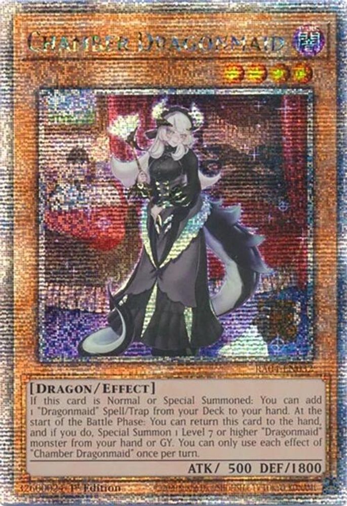 Chamber Dragonmaid (Quarter Century Secret Rare) (RA04-EN032) - Quarter Century Secret Rare