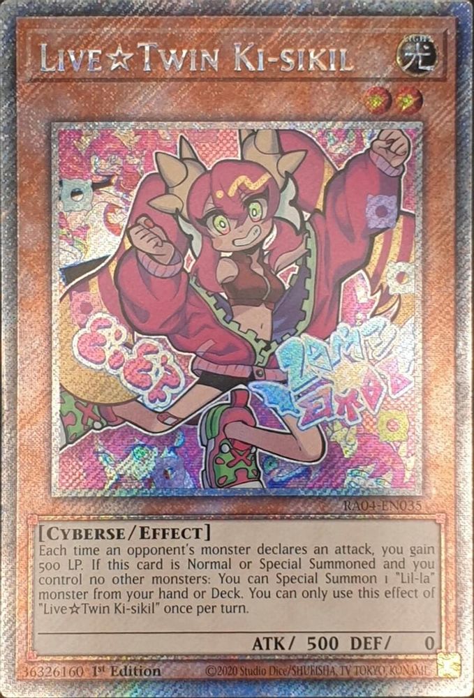 Live Twin Ki-sikil (Platinum Secret Rare) (RA04-EN035) - Platinum Secret Rare