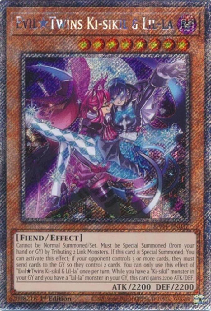 Evil Twins Ki-sikil & Lil-la (Platinum Secret Rare) (RA04-EN037) - Platinum Secret Rare