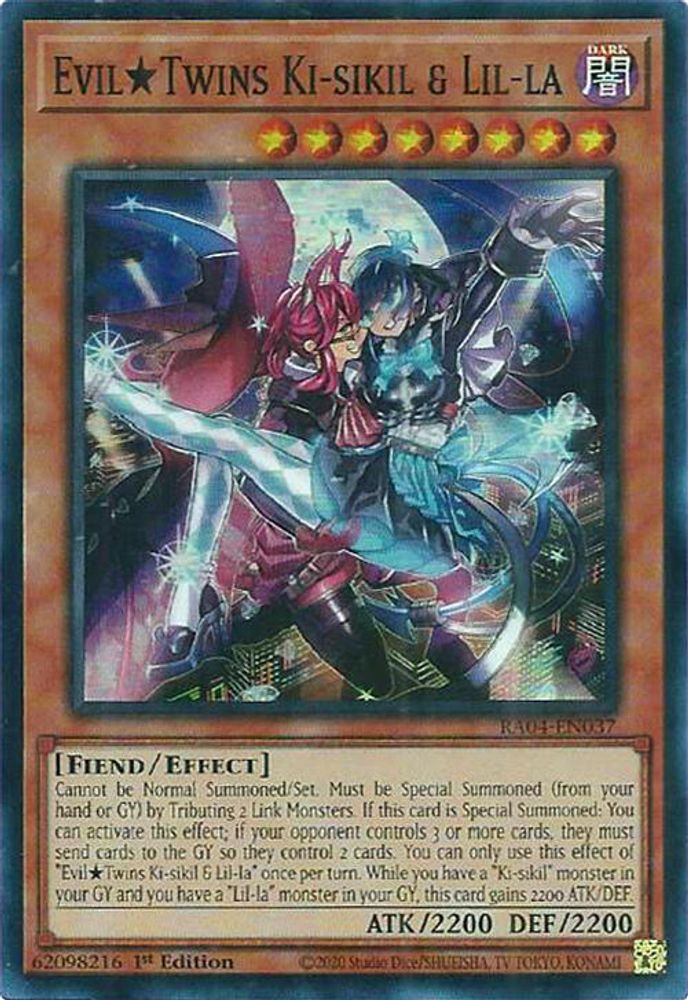 Evil Twins Ki-sikil & Lil-la (RA04-EN037) - Super Rare