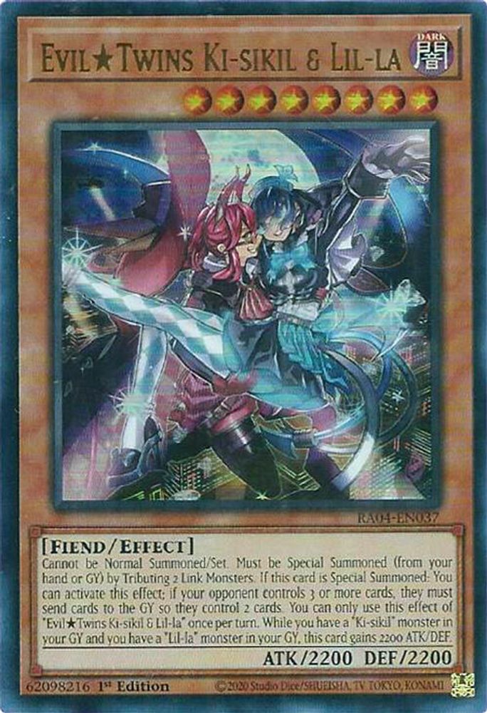 Evil Twins Ki-sikil & Lil-la (UR) (RA04-EN037) - Ultra Rare