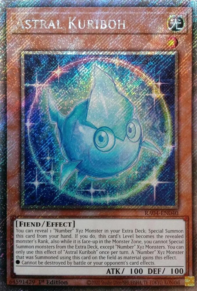 Astral Kuriboh (Platinum Secret Rare) (RA04-EN040) - Platinum Secret Rare