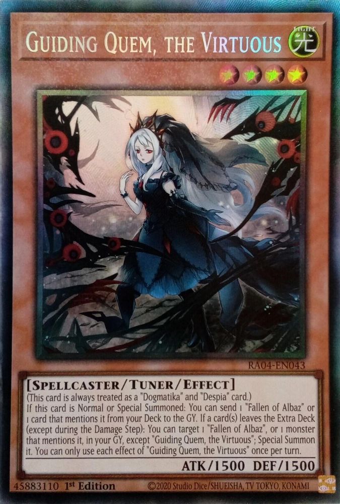 Guiding Quem, the Virtuous (PCR) (RA04-EN043) - Prismatic Collector's Rare