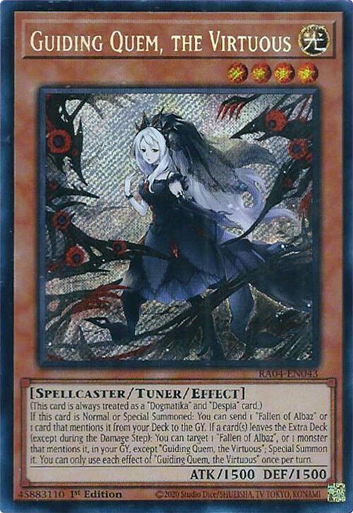 Guiding Quem, the Virtuous (Secret Rare) (RA04-EN043) - Secret Rare