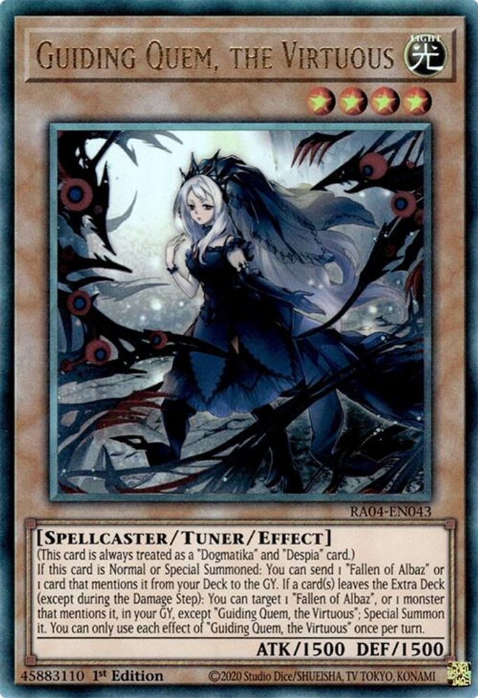 Guiding Quem, the Virtuous (PUR) (RA04-EN043) - Prismatic Ultimate Rare