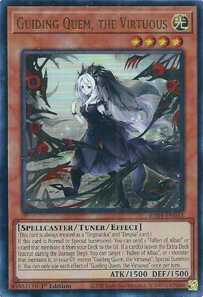 Guiding Quem, the Virtuous (UR) (RA04-EN043) - Ultra Rare