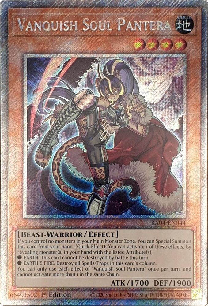 Vanquish Soul Pantera (Platinum Secret Rare) (RA04-EN044) - Platinum Secret Rare