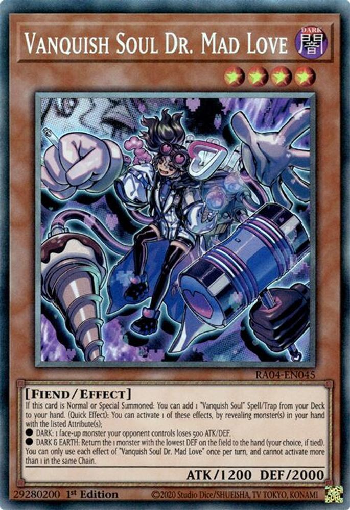 Vanquish Soul Dr. Mad Love (PCR) (RA04-EN045) - Prismatic Collector's Rare