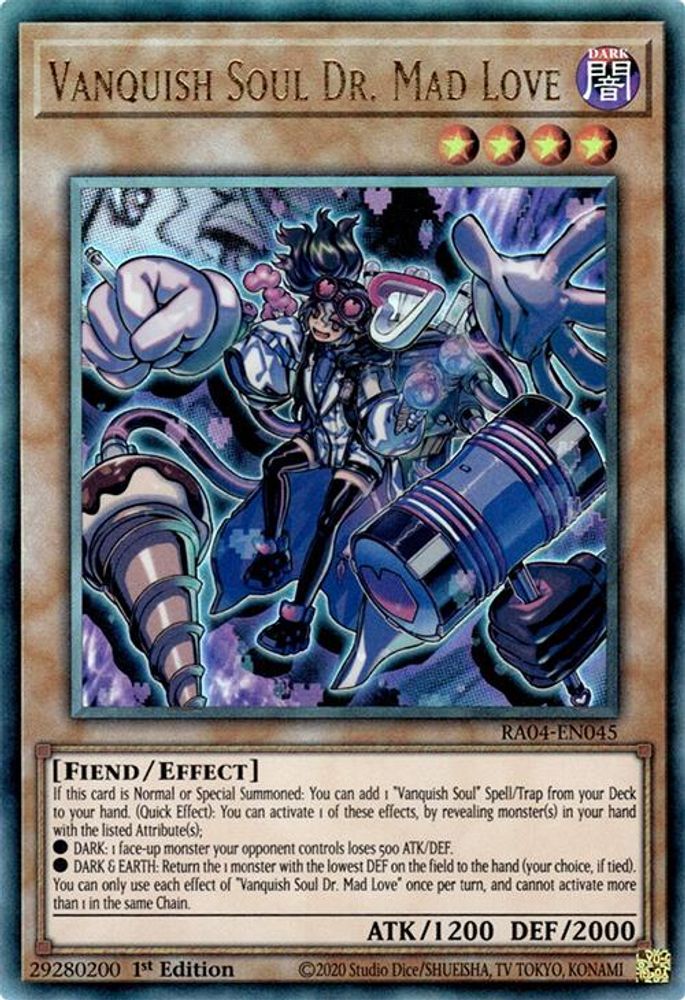 Vanquish Soul Dr. Mad Love (PUR) (RA04-EN045) - Prismatic Ultimate Rare