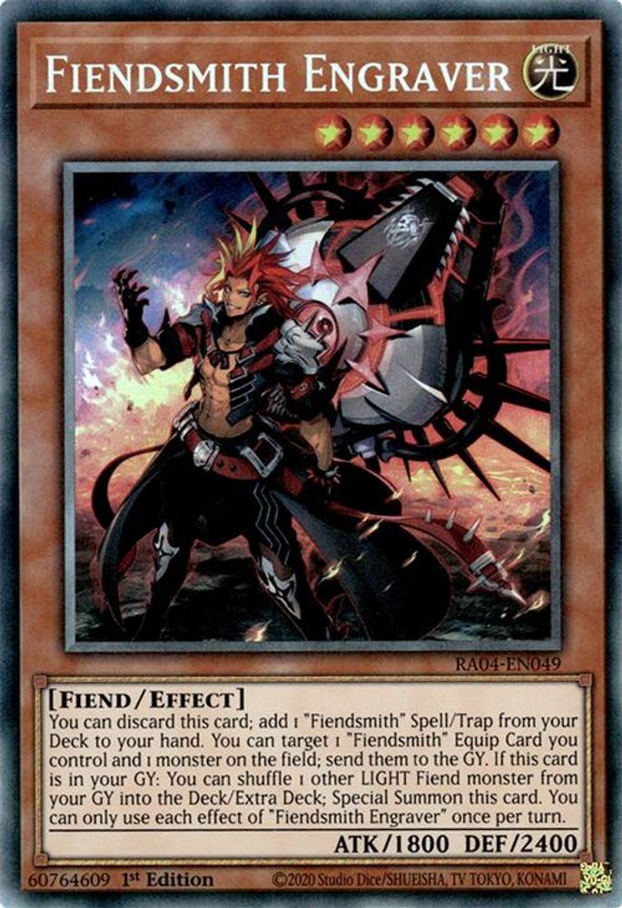 Fiendsmith Engraver (PCR) (RA04-EN049) - Prismatic Collector's Rare