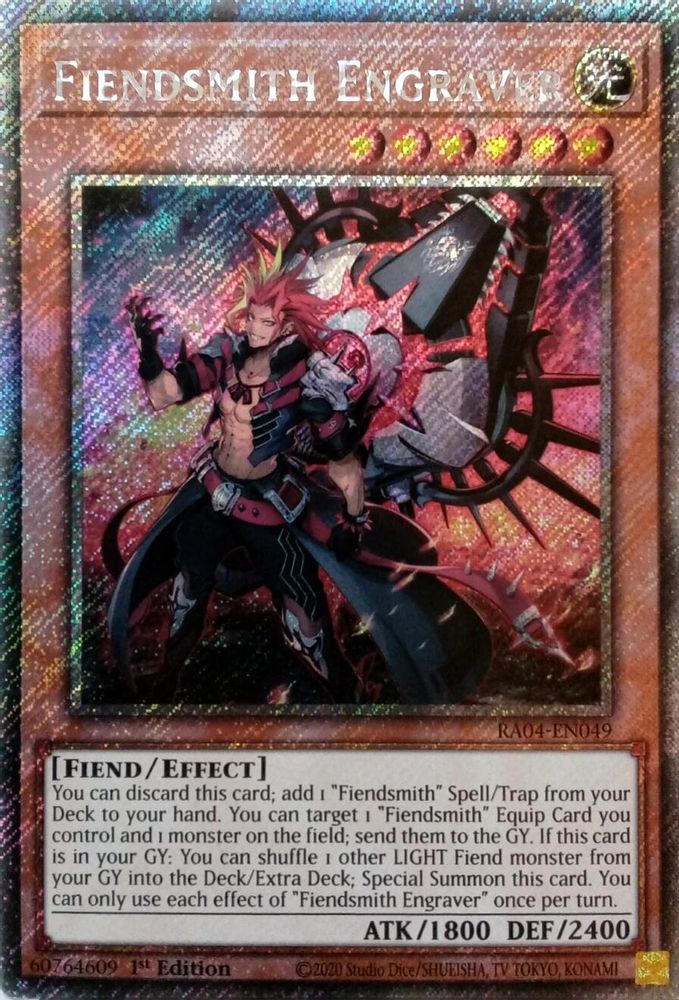 Fiendsmith Engraver (Platinum Secret Rare) (RA04-EN049) - Platinum Secret Rare