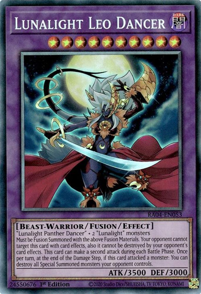 Lunalight Leo Dancer (PCR) (RA04-EN053) - Prismatic Collector's Rare