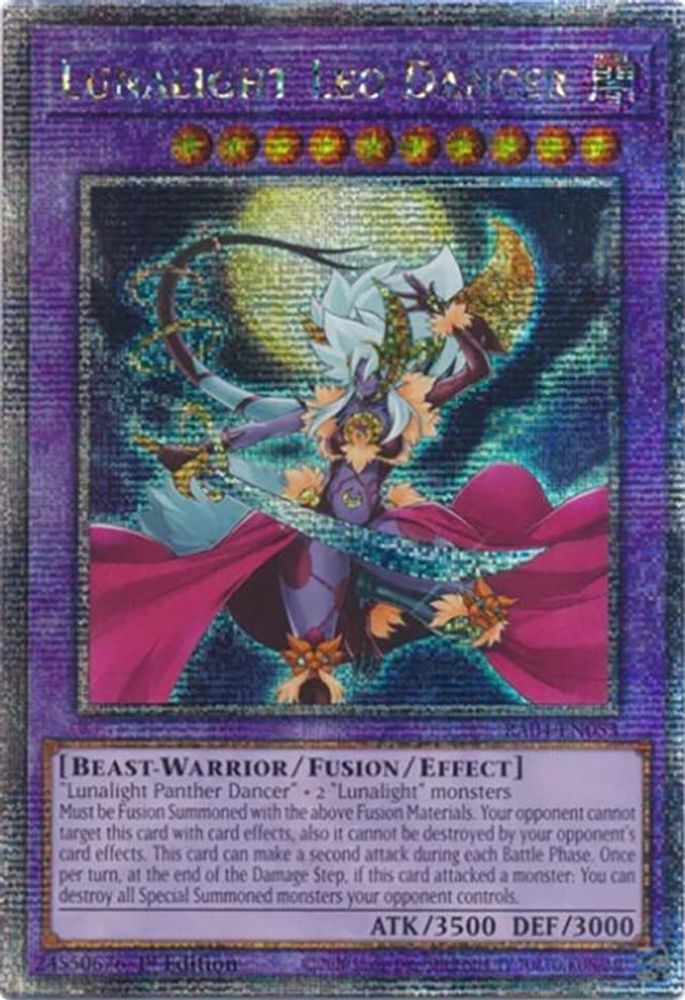 Lunalight Leo Dancer (Quarter Century Secret Rare) (RA04-EN053) - Quarter Century Secret Rare