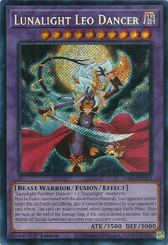 Lunalight Leo Dancer (Secret Rare) (RA04-EN053) - Secret Rare