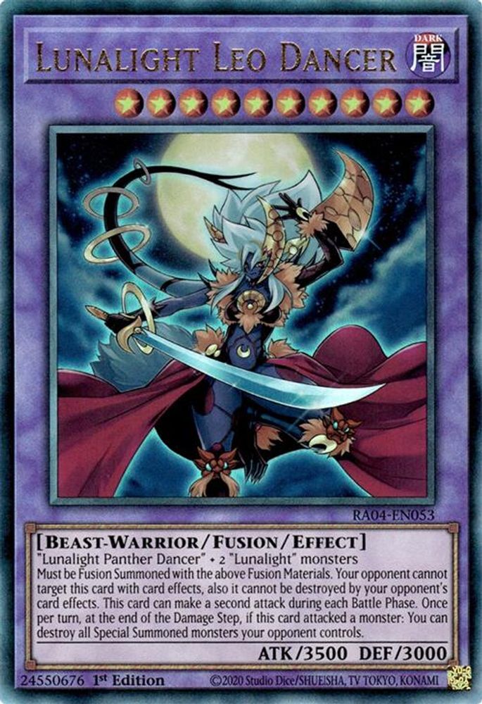 Lunalight Leo Dancer (PUR) (RA04-EN053) - Prismatic Ultimate Rare
